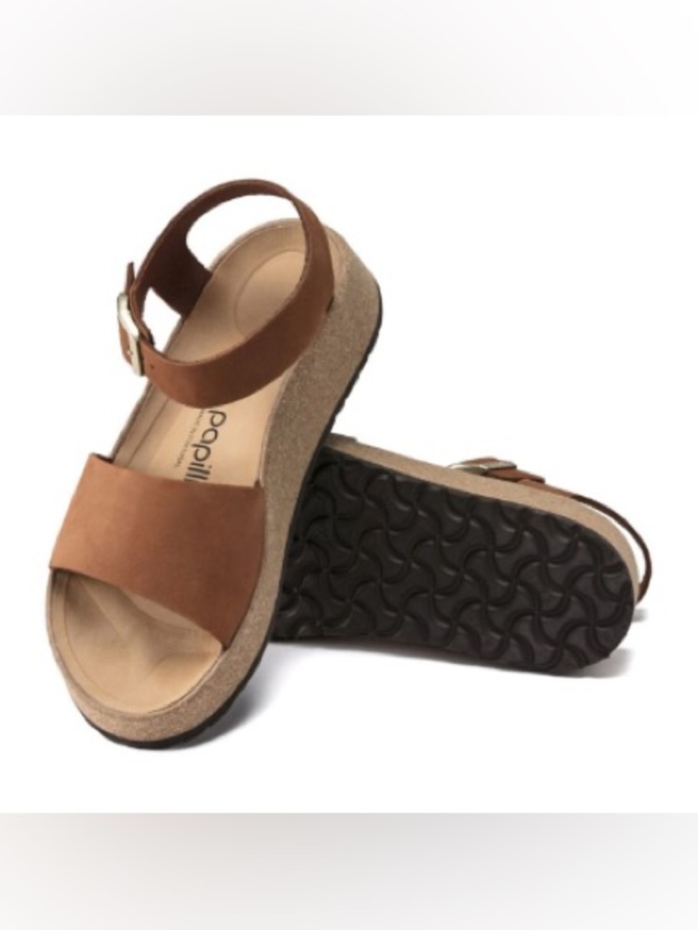 Birkenstock Papillio Glenda Pecan Nubuck Women’s Platform Sandals